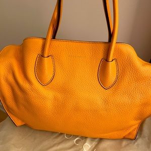 Coccinelle bag, made in Italy 🇮🇹, leather, mustard